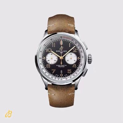 Breitling B01 Premier 316L Steel 42mm Asia 7750 Movement Pot Lid Sapphire Watch